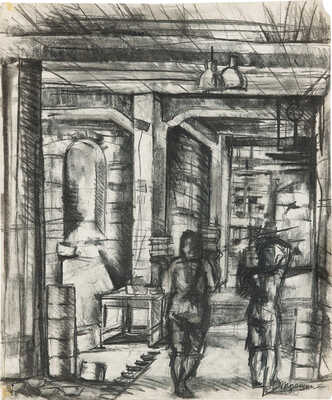 Трошин Николай Степанович. Лот из семи иллюстраций на производственную тему 